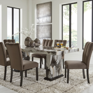 Ashley D581-26 Table and 6 Chairs Set (ETA 2/23)