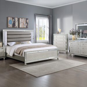 SETB1680 CRISTIAN BEDROOM GROUP CHAMPAGNE