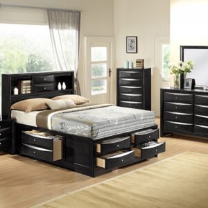 SETB4285 EMILY BLACK STORAGE BEDROOM