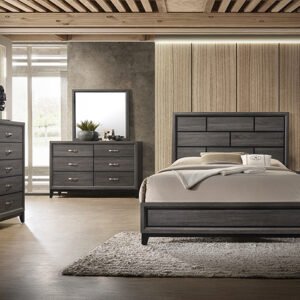 SETB4620 AKERSON GREY BEDROOM GROUP